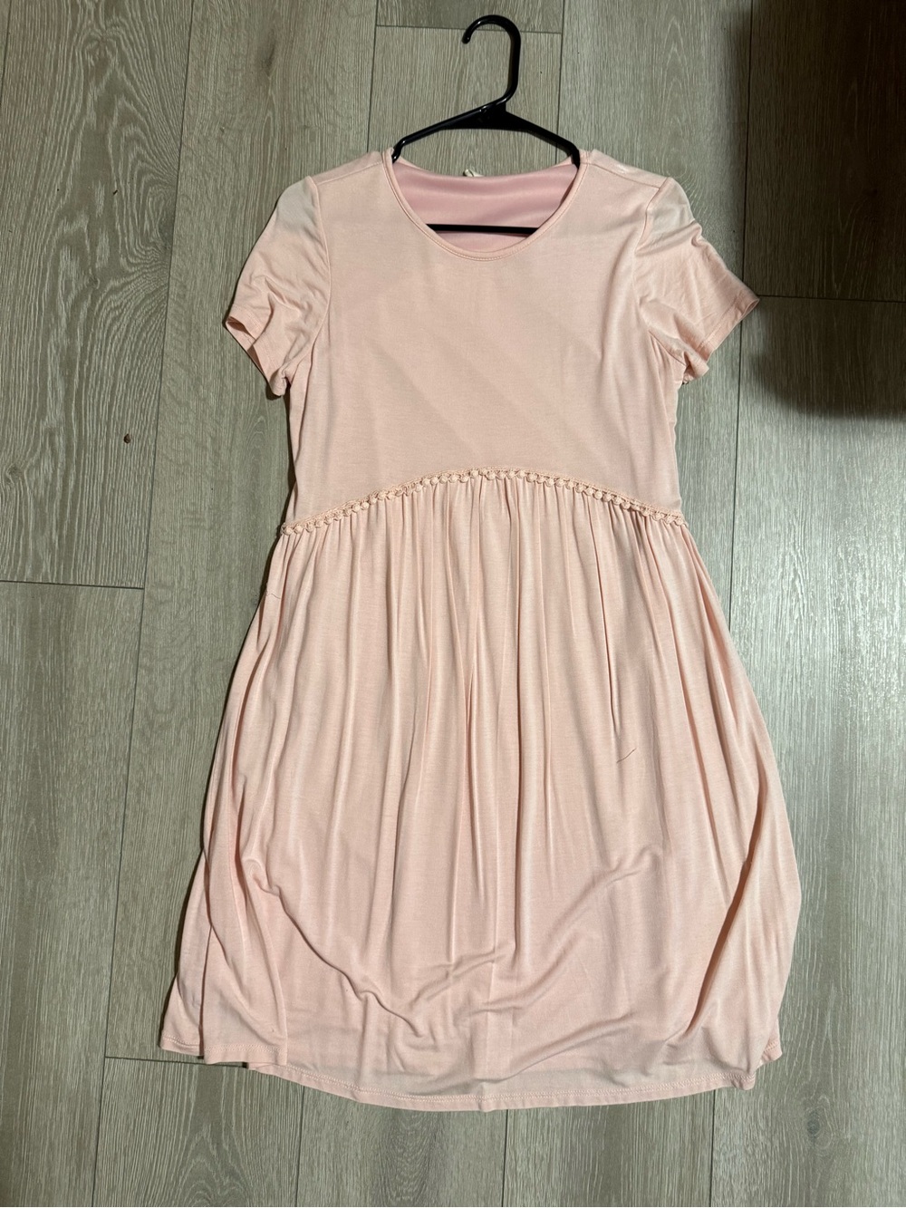 Pinkblush Light Pink Short Sleeve Midi Dress
